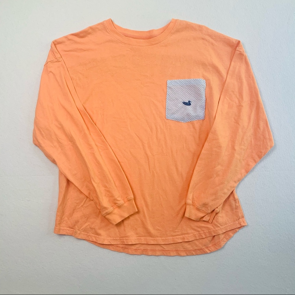 Southern Marsh Sear Sucker Print Long Sleeve Tee